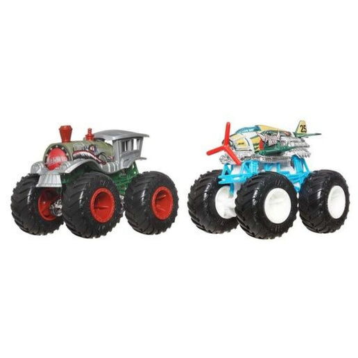 Hot Wheels Monster Trucks duo demolator Loko Punk și Airplane Mode