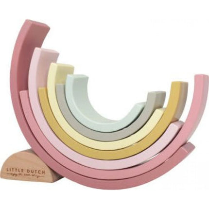 Puzzle din lemn curcubeu Pink