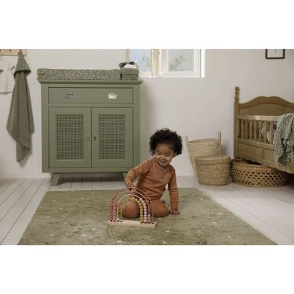 Numărătoare din lemn curcubeu Pink