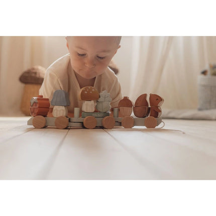 Trenuleț din lemn veveriță Forest Friends