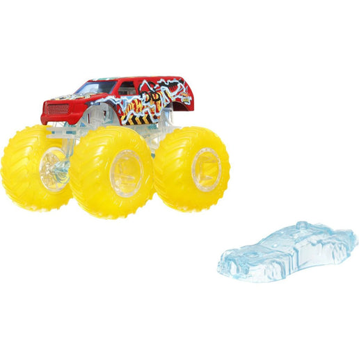 Hot Wheels Monster Trucks Power Smashers Truck roți galben fluorescent