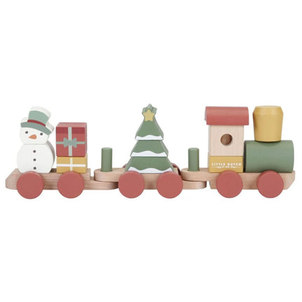 Trenuleț din lemn de Crăciun