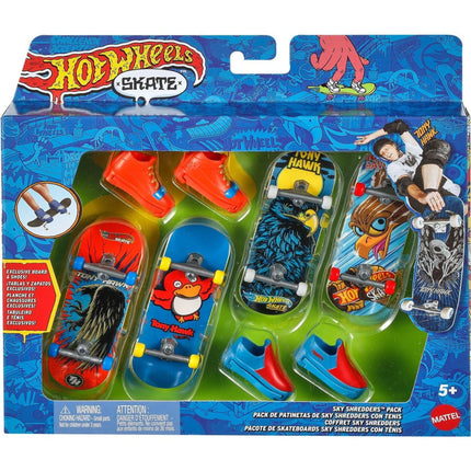 Hot Wheels JBX57 Skate™ set 4 buc. de fingerboarduri și skate bot Tony Hawk