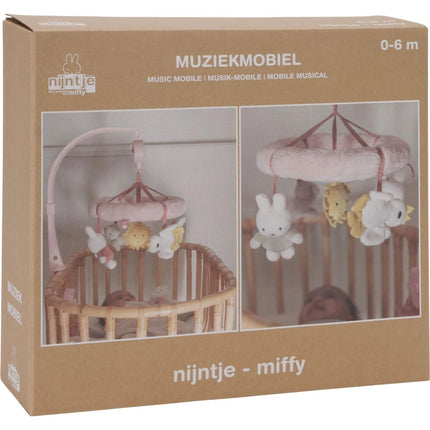 Carusel muzical Miffy Fluffy Pink