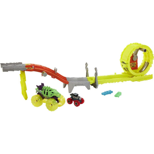 Hot Wheels Monster Trucks Power Smashers Pistă distrugere masivă