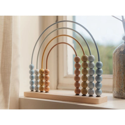 Numărătoare din lemn curcubeu Forest Friends