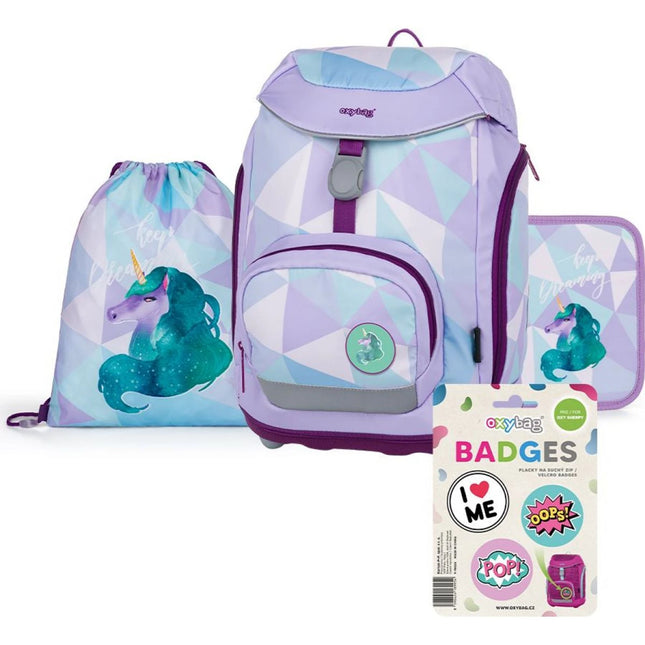 Oxybag Set școlar 4 piese Oxy Sherpy Unicorn