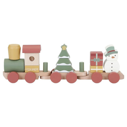 Trenuleț din lemn de Crăciun