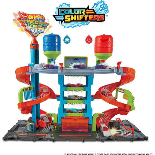 Hot Wheels City Color Shifters spălătorie auto cu spirală