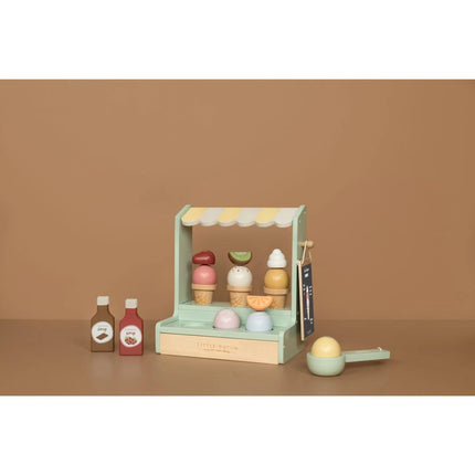 Tarabă de înghețată din lemn