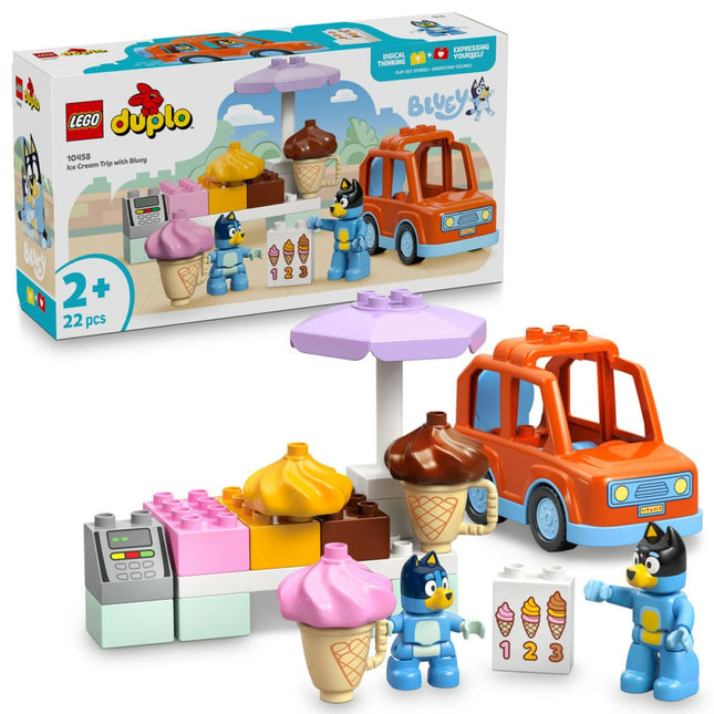 LEGO® DUPLO® Bluey 10458 Bluey și o excursie la înghețată