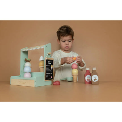 Tarabă de înghețată din lemn