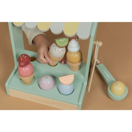 Tarabă de înghețată din lemn