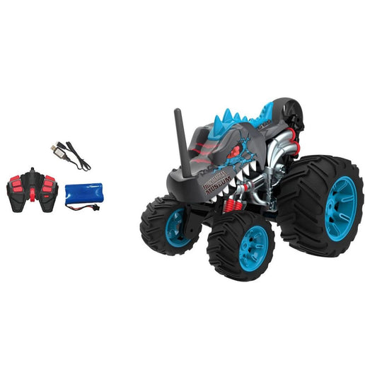 Mașină RC cascadorie cu 5 roți neagră 1:16