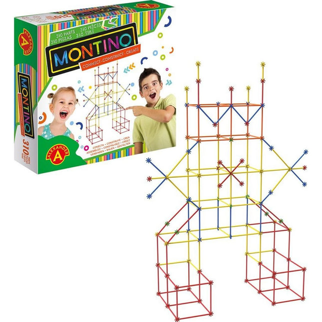 Set de construcție creativ Montino cu tuburi 3D 310 piese