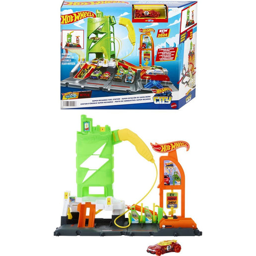 Hot Wheels City Super stație de încărcare