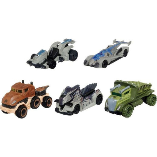 Hot Wheels 5 buc Jurassic World mașină