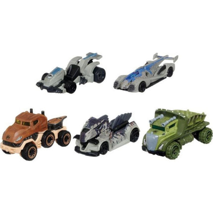 Hot Wheels 5 buc Jurassic World mașină