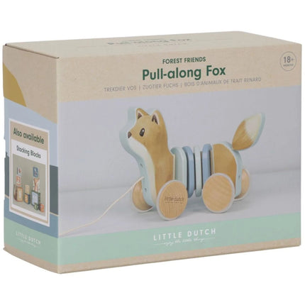 Vulpe din lemn de tras Forest Friends