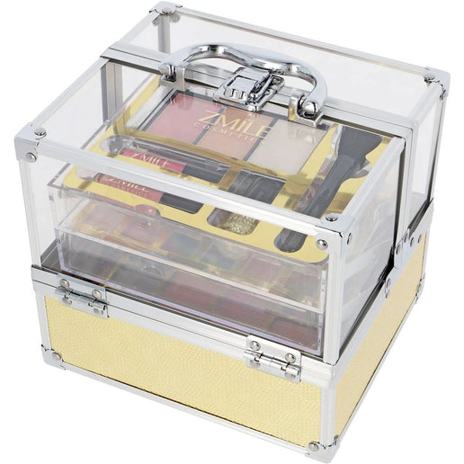 Trusă cosmetică acrilică aurie Glam