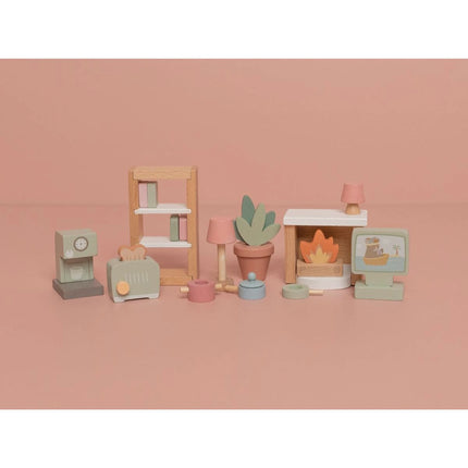Set de accesorii pentru căsuță de păpuși din lemn