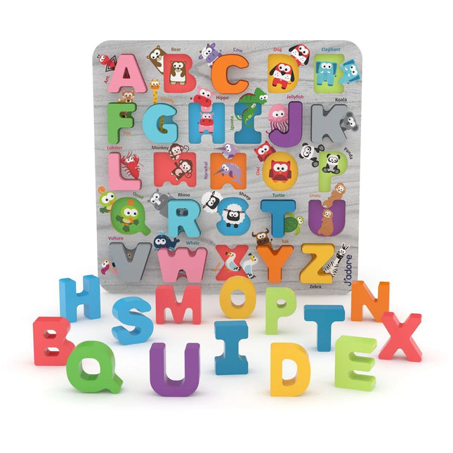 J'ADORE Joc de încastrare alfabetul