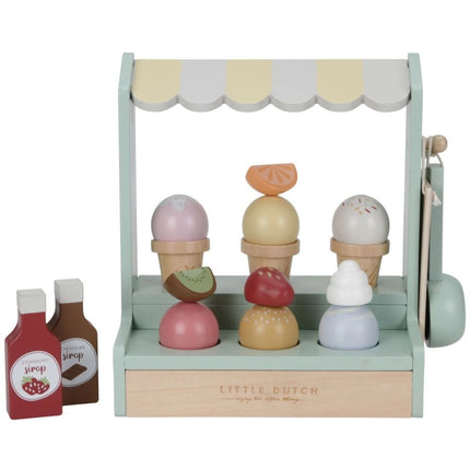 Tarabă de înghețată din lemn